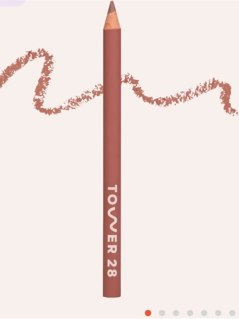 Tower 28 OneLiner Lip Liner Pencil Brown Long Lasting Vegan 0.04 oz